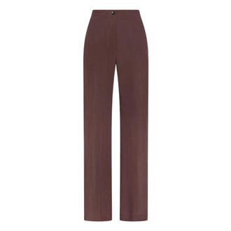 Seventy Wide Trousers, female, Brown, Size: XS Long Relax-Fit Trousers