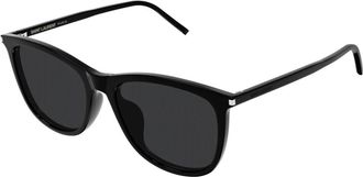 Saint Laurent SL 940K Zonnebril - Dames - Zonnebrillen - Zwart - 55 MM - Nylon - Accessoires