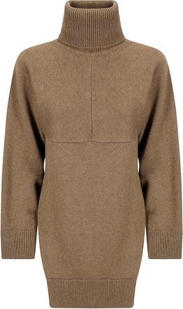 Stefano Mortari Abito corto a collo alto - Marrone