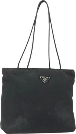 Prada Pre-owned Tote Bags, female, Black, Size: ONE SIZE Pre-owned Vintage Tote Bag