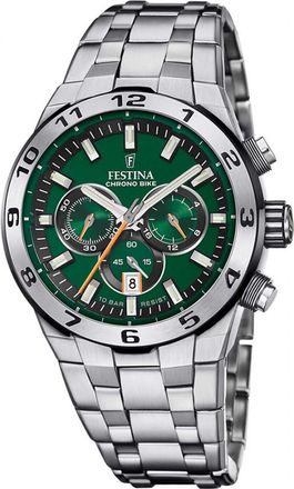 Festina F20670-2 Mens Chrono Bike Watch - Silver - One Size