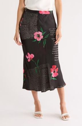 Desigual Floral Woven Maxi Skirt in Black at Nordstrom Rack, Size X-Small