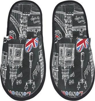 Generic Unisex Indoor Outdoor Slippers Tower Bridge London Bedroom Slippers Trendy Indoor Outdoor Shoes Casual Winter Warm Slippers For Indoor Gifts Travel L