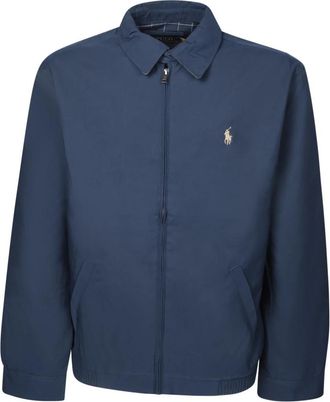 Polo Ralph Lauren Blauwe Katoenen Biswing Jas - Heren - Zomerjassen - Blauw - 2XL - Katoen - Jassen