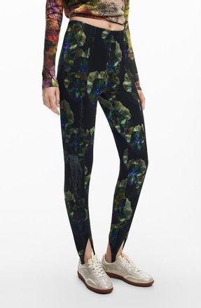 Desigual Pensee Lacroix Stirrup Pants in Black at Nordstrom, Size X-Small