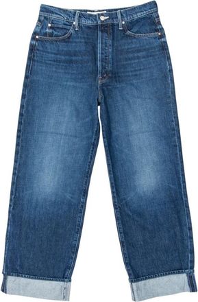Mother Wide Jeans - Dames - Loose Fit Jeans - Blauw - W28 - Jeans