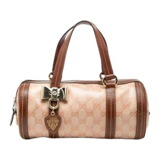 Gucci Pre-owned Handbags, female, Beige, Size: ONE SIZE Pre-owned GG Crystal Handbag