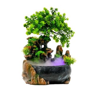 OEM Fuente De Interior, Iluminaci&oacute;n Led, Relajante Flujo De Agua, Verde