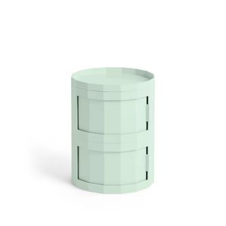 HAY Facet Cabinet 20 mit F&uuml;ssen und Rollen, soft mint