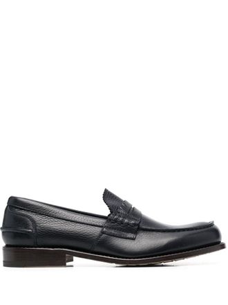 Premiata slip-on pebbled-texture loafers - Blue