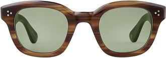 Garrett Leight CYPRUS SUN CHW/G15 Mens Sunglasses Brown Size 47