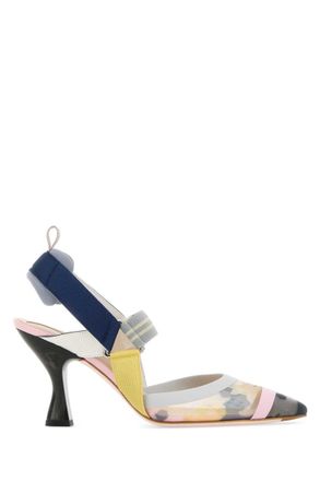 Fendi Multi Color Slingback Pumps
