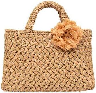Carmen Sol Positano Raffia in Gold at Nordstrom, Size Small