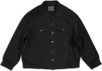 Balenciaga Oversized Jacket Black 724649TNW401105