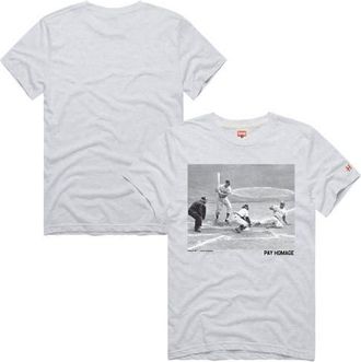 Homage Mens Homage Jackie Robinson Ash Brooklyn Dodgers Cooperstown Collection Pay Homage Player Graphic Tri-Blend T-Shirt at Nordstrom, Size X-Large