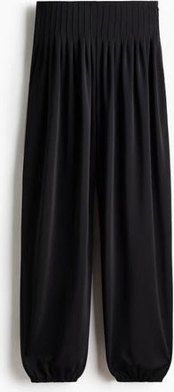 H&M Pleated Barrel-leg Trousers in Black at Nordstrom, Size X-Small