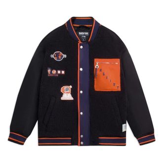 Li-Ning BadFive Graphic Baseball Jacket Black AFDSA73-2