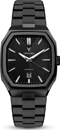 Vincero Inception Vertigo Automatic Bracelet Watch, 38mm in Black at Nordstrom