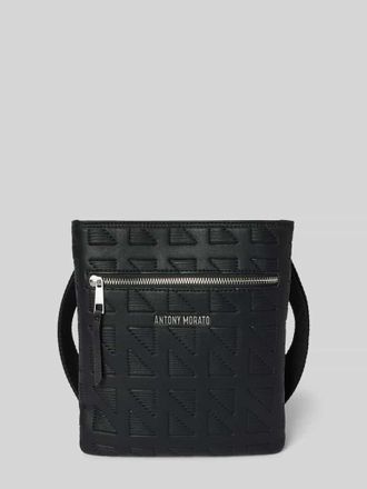 Antony Morato Umh&auml;ngetasche mit Label-Applikation Modell Messenger in Black, Gr&ouml;&szlig;e 1