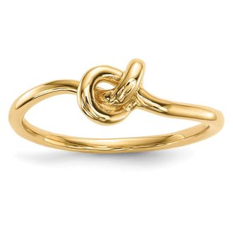 Diamond2Deal 14k Yellow Gold Polished Knot Ring