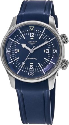 Longines Legend Diver Automatic Blue Dial Rubber Strap Unisex Watch L3.764.4.90.9