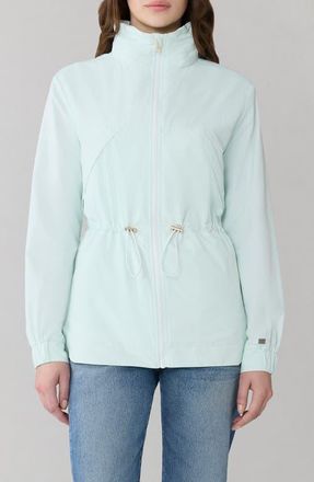 Soia & Kyo Water Repellent Hooded Coat in Aquatic Mint at Nordstrom, Size X-Small