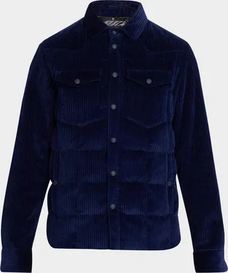 Moncler Men & apos;s Snap-Front Shirt Jacket