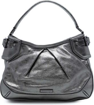 Burberry Pre-owned Burberry Metallic Leather Fairby Hobo C03H2FVHB9DH5B4M