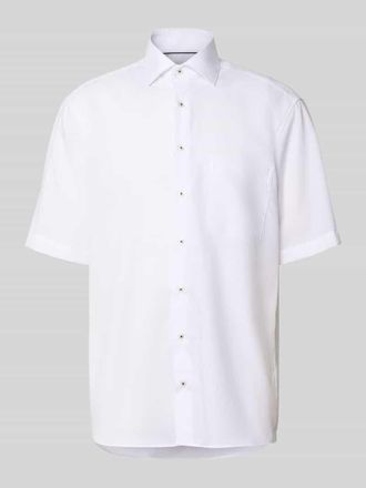 Eterna Relaxed Fit Business Hemd aus Lyocell-Mix in Weiss, Gr&ouml;&szlig;e 40