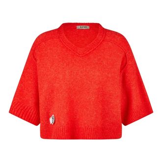 LeComte V-hals Breiwerk - Dames - Truien - Rood - Maat: XL