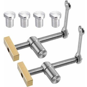 OEM Pince De Serrage Rapide - Acier Inoxydable Laiton - Pour Etabli Table - Diametre Chien 20 Mm - Lot De 2