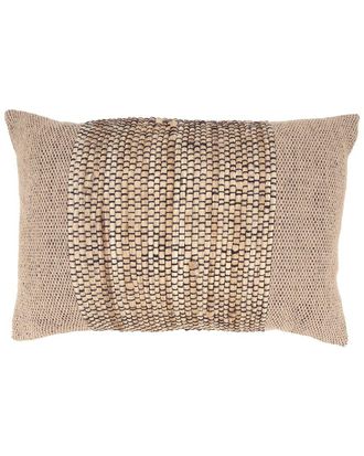 Saro Lifestyle Banded Outdoor Pillow