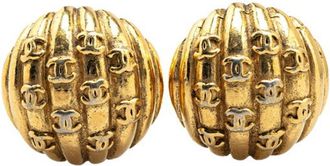 Chanel Plating Clip Earrings (Pre-Owned)