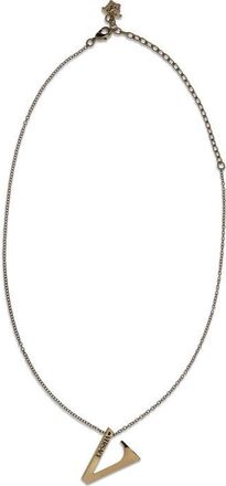 Versace Womens Virtus Necklace - Beige Metal - One Size