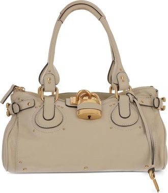 Chlo&eacute; Paddington leather bag - Neutrals