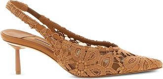 Le Silla Pumps Chantilly con cinturino posteriore - Marrone