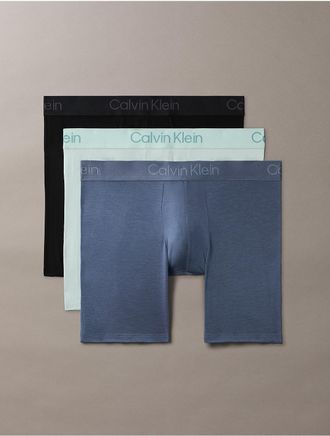 Calvin Klein Mens Ultra Soft Modal 3-Pack Boxer Brief - Multi - XL
