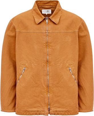 Maison Margiela Giacca con stampa - Arancione