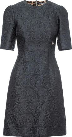 Dolce & Gabbana Short Dresses, female, Black, Size: S Elegant Black Dress for Women