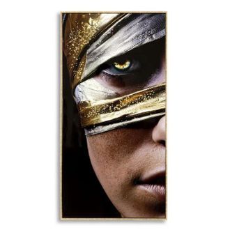 Mauro Ferretti Obra De Arte Mauro Ferretti Marco Madera Dorado 52x102 Cm