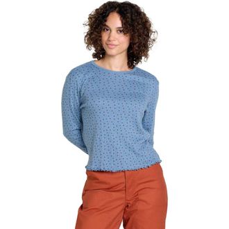 Toad & Co Foothill Pointelle Long Sleeve Crew II in North Shore Ditsy Print at Nordstrom, Size X-Large