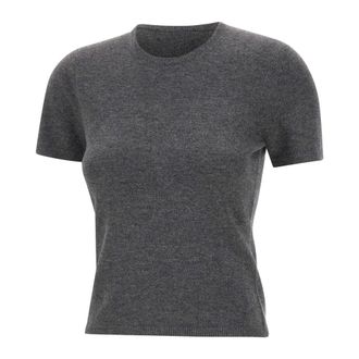 The Garment Como Knit Tee - Dames - Ronde hals truien - Grijs - 2XS - Wol - Truien & Vesten