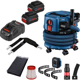 Bosch Aspiradora Inal&aacute;mbrica Gas 18v-12 Mc / 2x 8,0 Ah Procore + Cargador