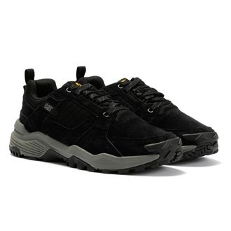 CAT Grip Suede Heren Zwarte Sneakers