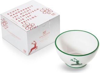 Gmundner Keramik Gmundner Keramik - Gmundner Cer&aacute;mica Ciervo Verde, Cuenco Para Cereales Grande (&oslash; 14cm)