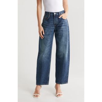 Re/Done Tapered Wide Leg Jeans in Whiskey Indigo at Nordstrom Rack, Size 30