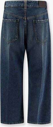 Brunello Cucinelli Womens Jeans Contemporary Square Blue Cotton