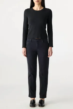 Amo Libby Straight Leg Trouser In Black