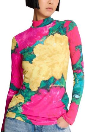 Balmain Printed high-neck top in Multicolor at Nordstrom, Size X-Small Eu