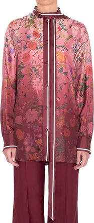 Gucci Pink Loose Floral Shirt